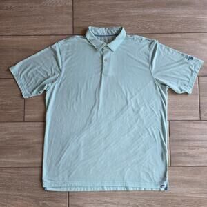 Peter Millar Polo Shirt Mens XL Green Golf Performance Stretch Jimmie Austin